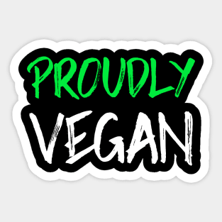 Proudly Vegan Sticker